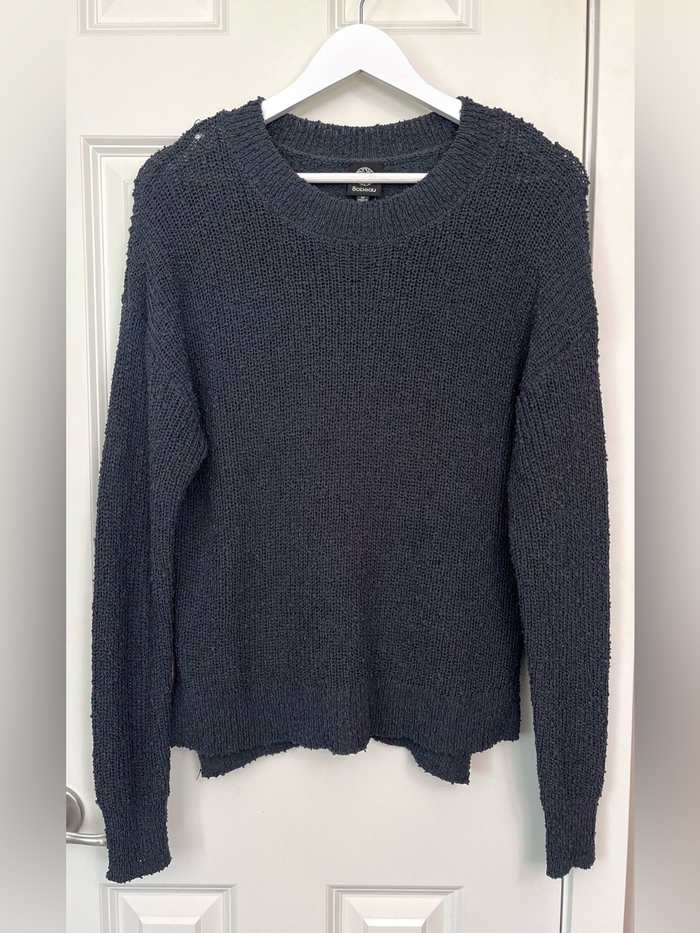bobeau Textured Crewneck Sweater